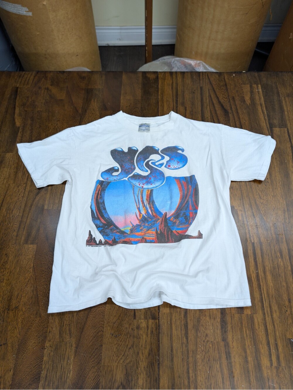 Vintage Yes Union World Tour T-Shirt XL Brockum Roger Dean